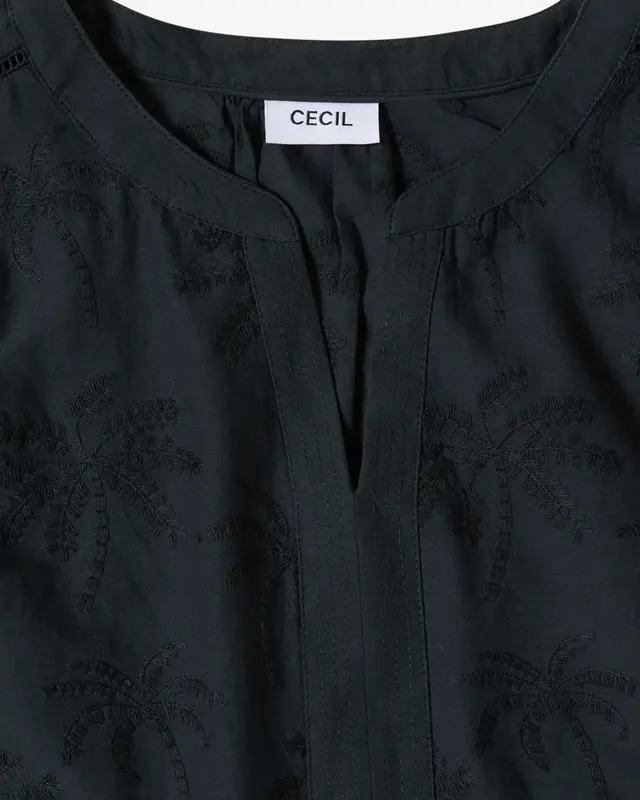Cecil Bluse mit Stickerei - Palm Breeze Green