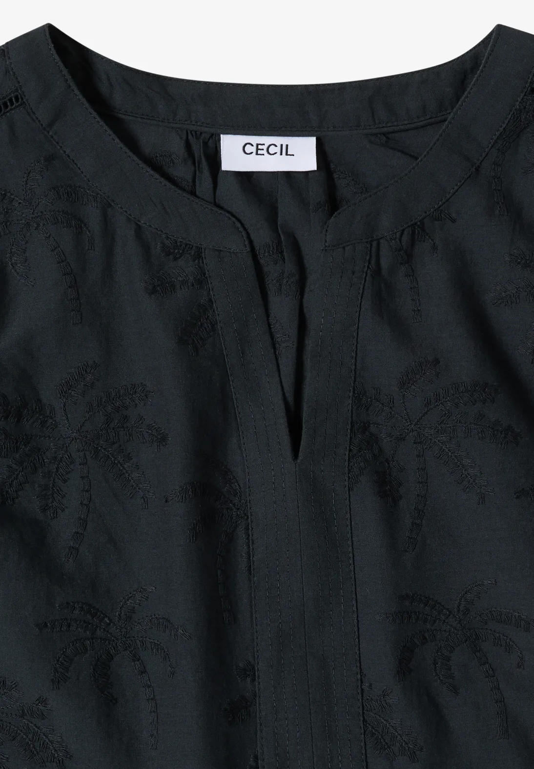 Cecil Bluse mit Stickerei - Palm Breeze Green