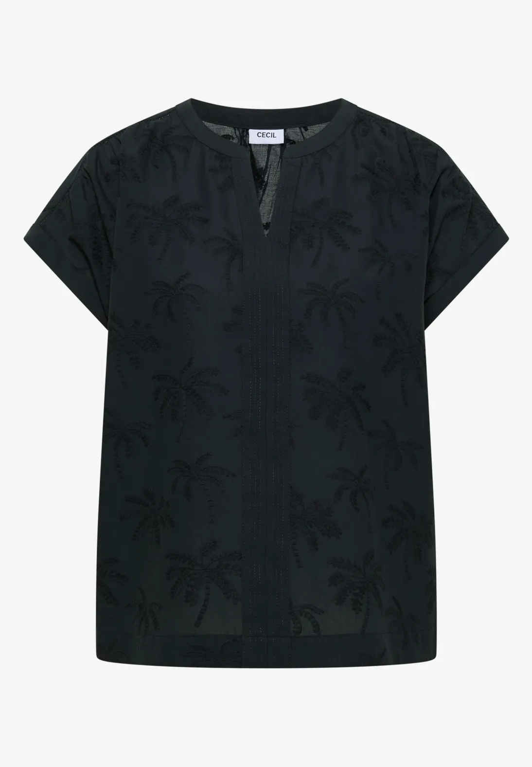 Cecil Blouse with Embroidery - Palm Breeze Green