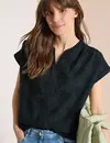 Cecil Blouse met Borduursel - Palm Breeze Green