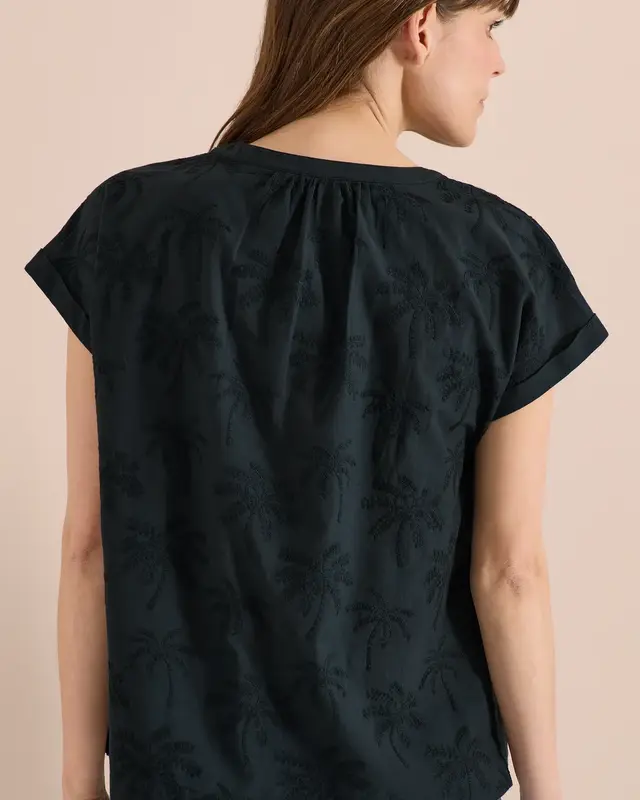 Cecil Bluse mit Stickerei - Palm Breeze Green