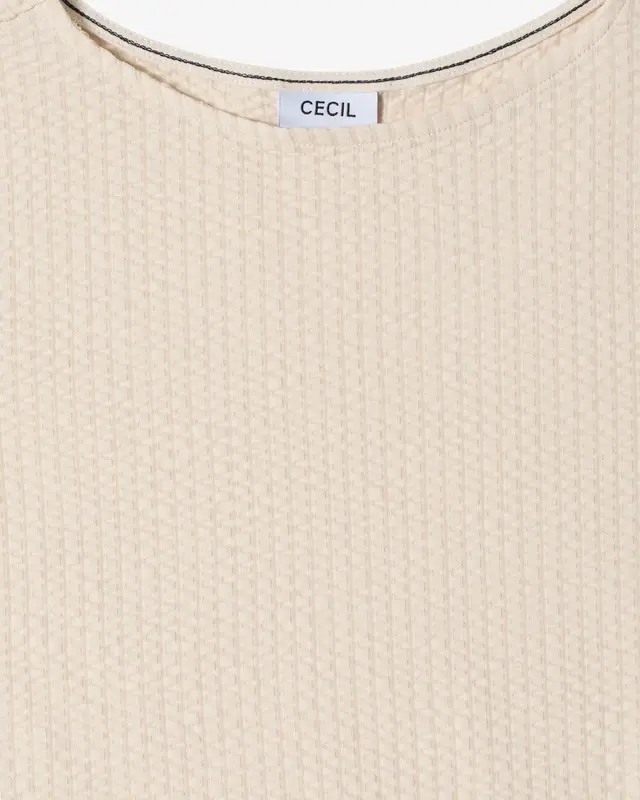 Cecil Shirt Seersucker Material - Pearl Beige