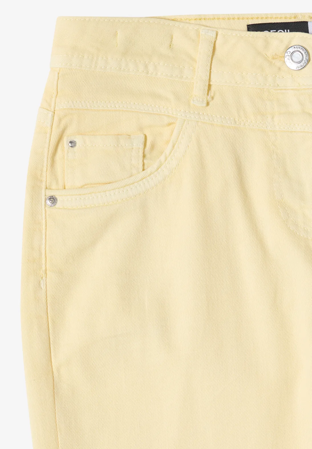 Cecil High Waist Jeans Neele - Light Buttermilk Yellow