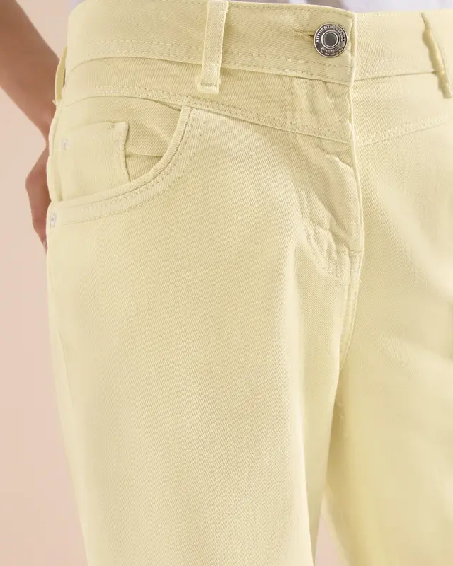 Cecil High Waist Jeans Neele - Light Buttermilk Yellow