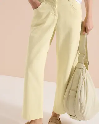 Cecil High Waist Jeans Neele - Light Buttermilk Yellow