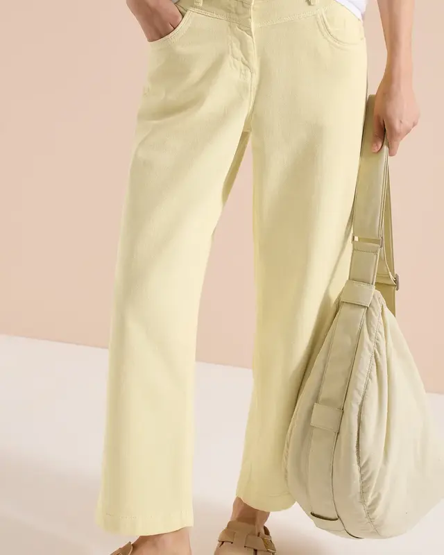 Cecil High Waist Jeans Neele - Light Buttermilk Yellow