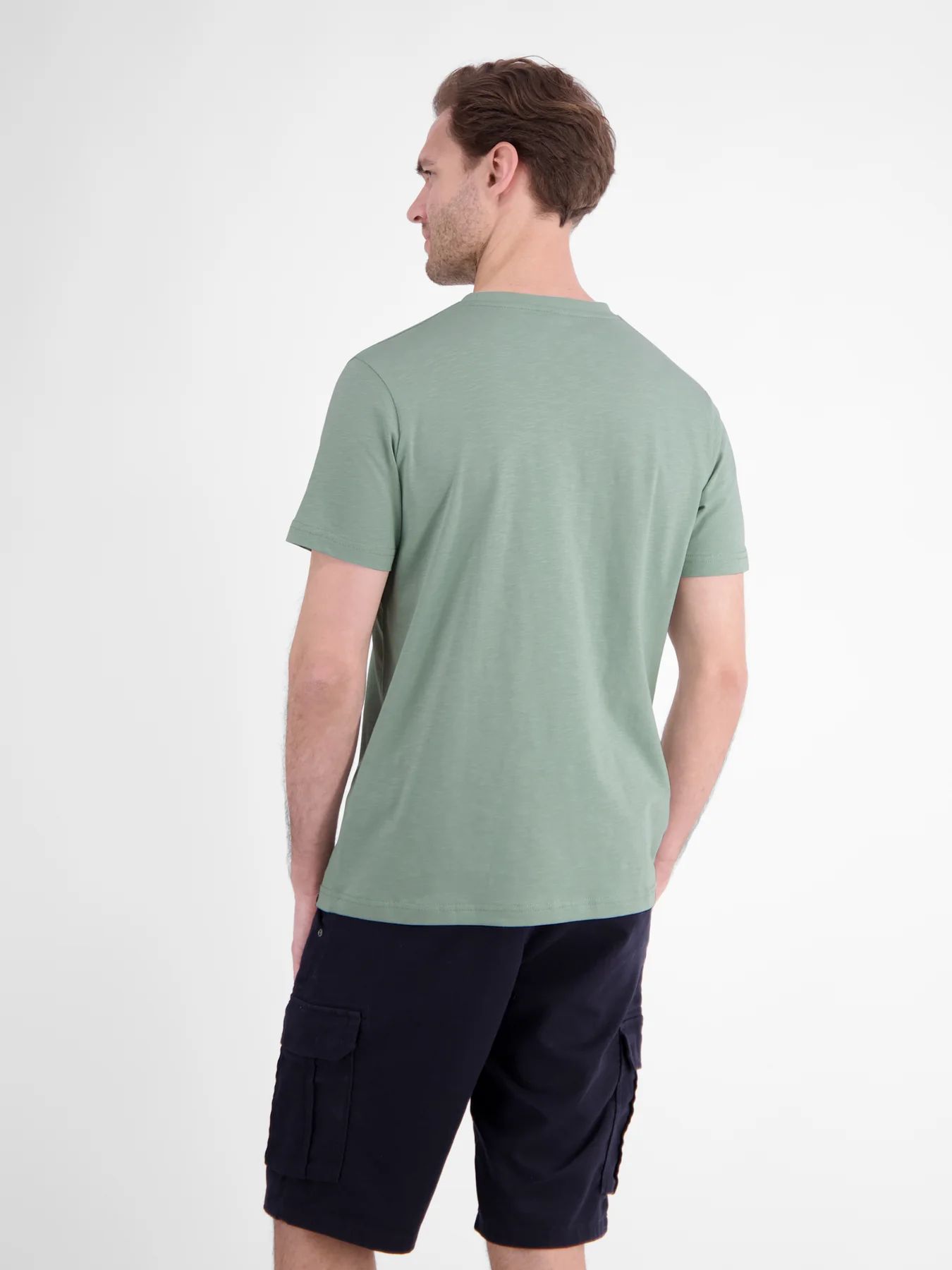 Lerros T-Shirt Surfer Print - Bay Green