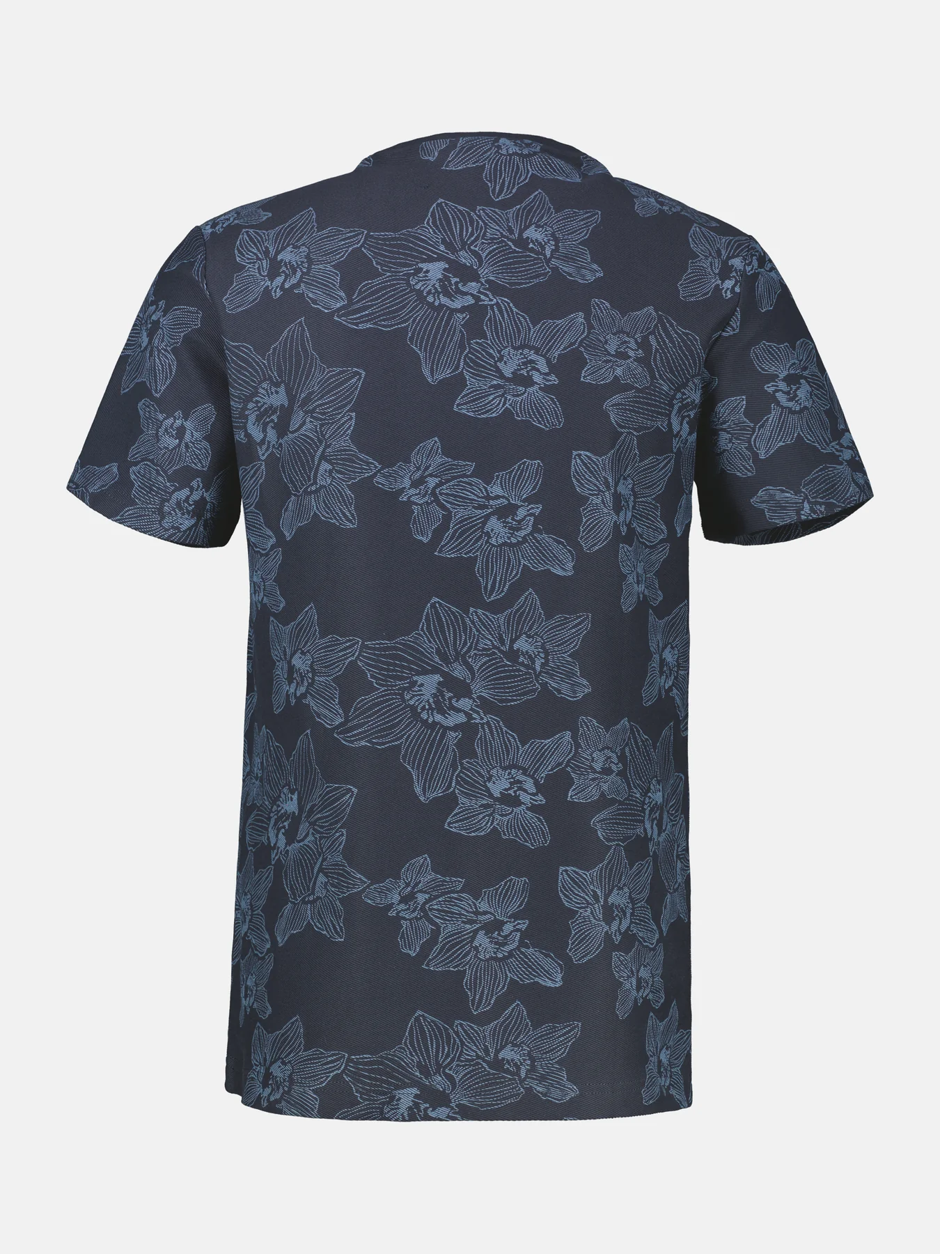 Lerros Floral Print T-Shirt - Classic Navy
