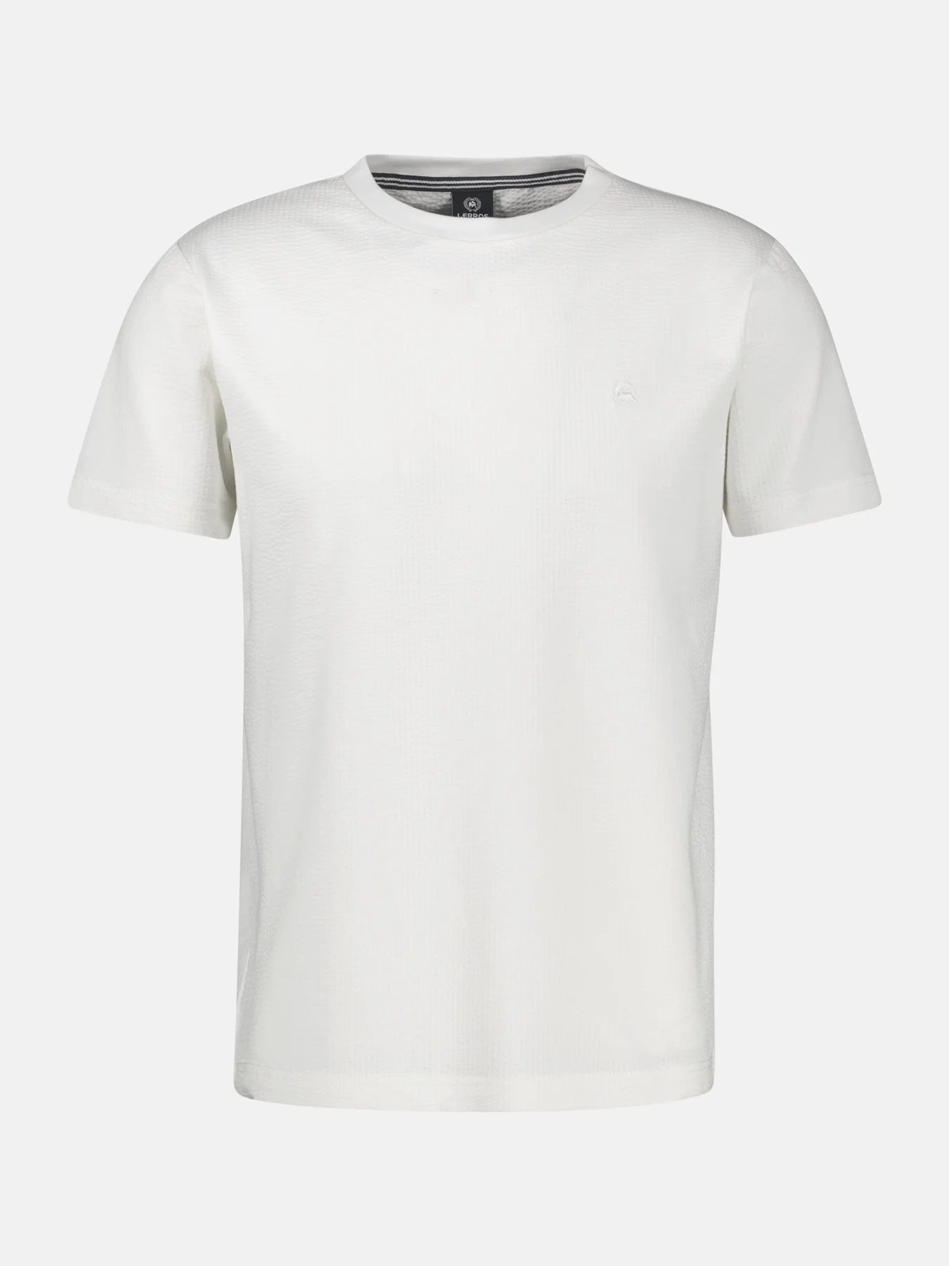 Lerros Seersucker T-Shirt - Broken White