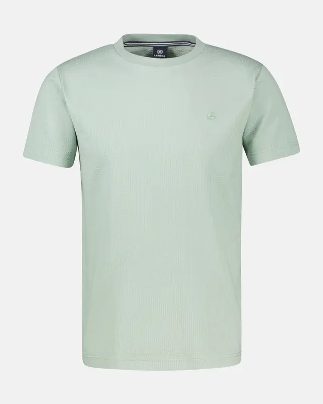Lerros Seersucker T-Shirt - Bay Green