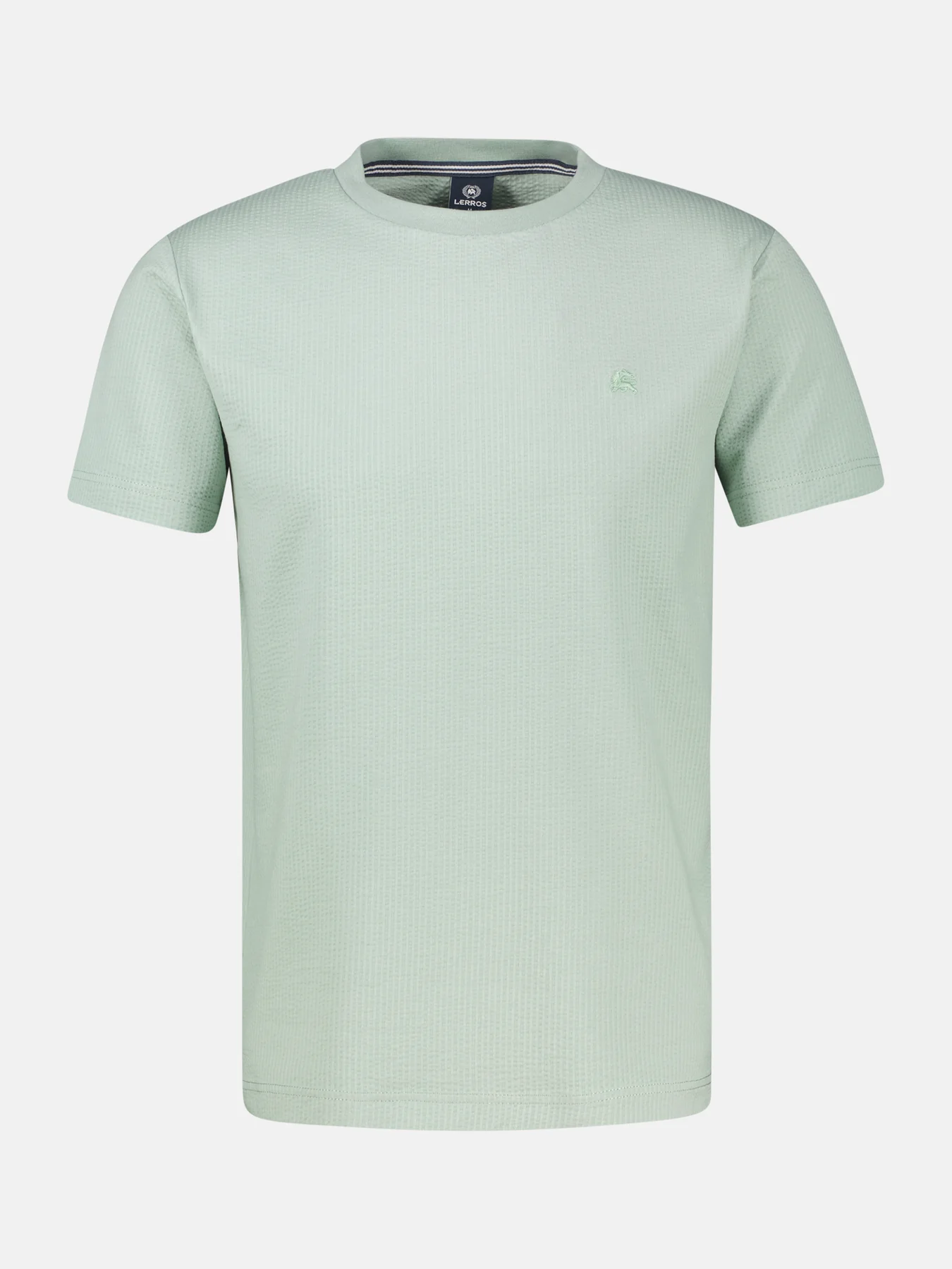 Lerros Seersucker T-Shirt - Bay Green