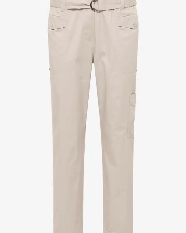 Cecil Mid Waist Pants Chelsea - Grain Beige