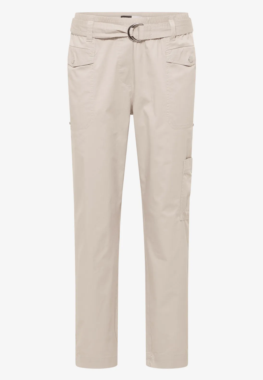 Cecil Mid Waist Pants Chelsea - Grain Beige