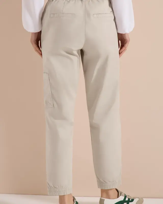 Cecil Mid Waist Broek Chelsea - Grain Beige