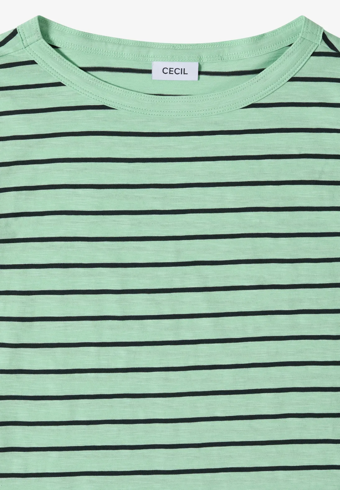 Cecil Gestreept Shirt - Juicy Lime