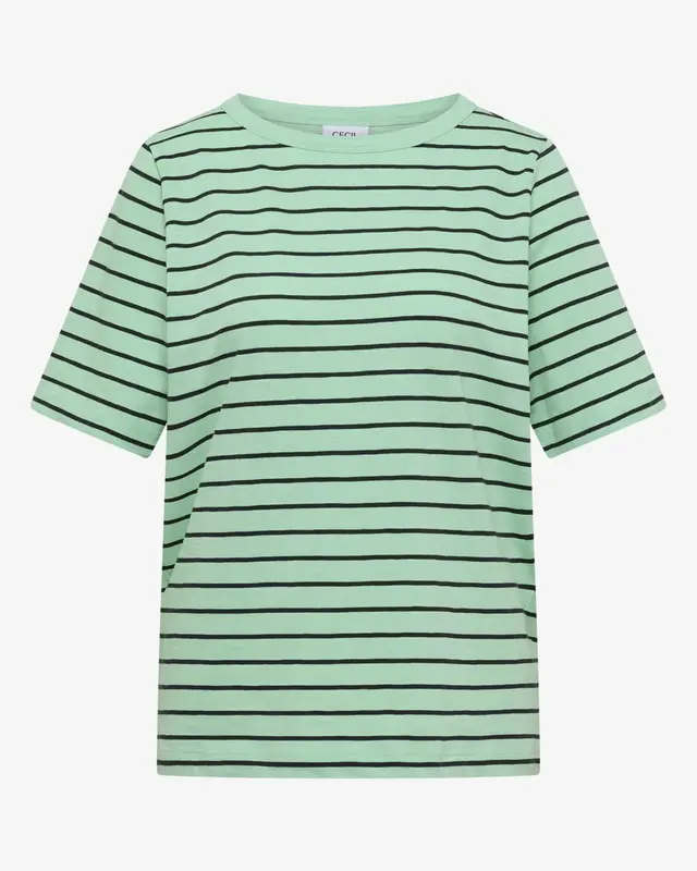 Cecil Streifen Shirt - Juicy Lime