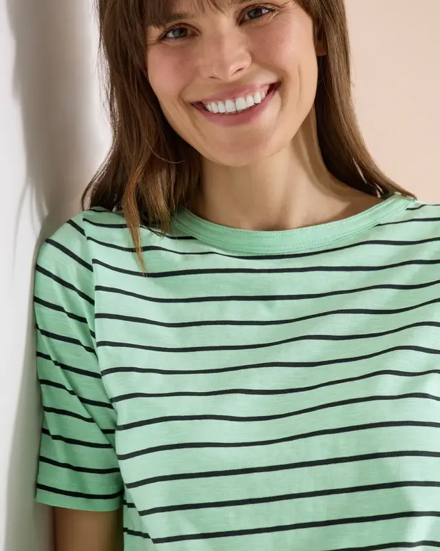 Cecil Streifen Shirt - Juicy Lime