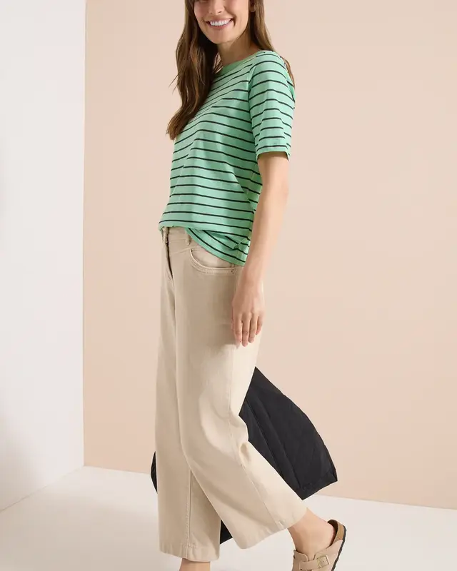 Cecil Streifen Shirt - Juicy Lime