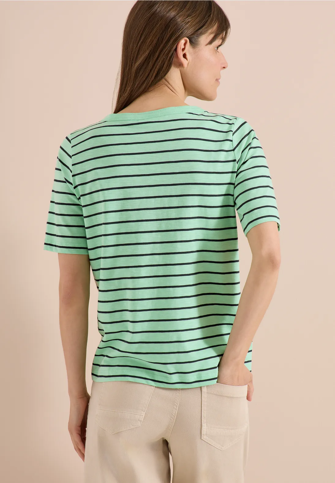 Cecil Striped Shirt - Juicy Lime
