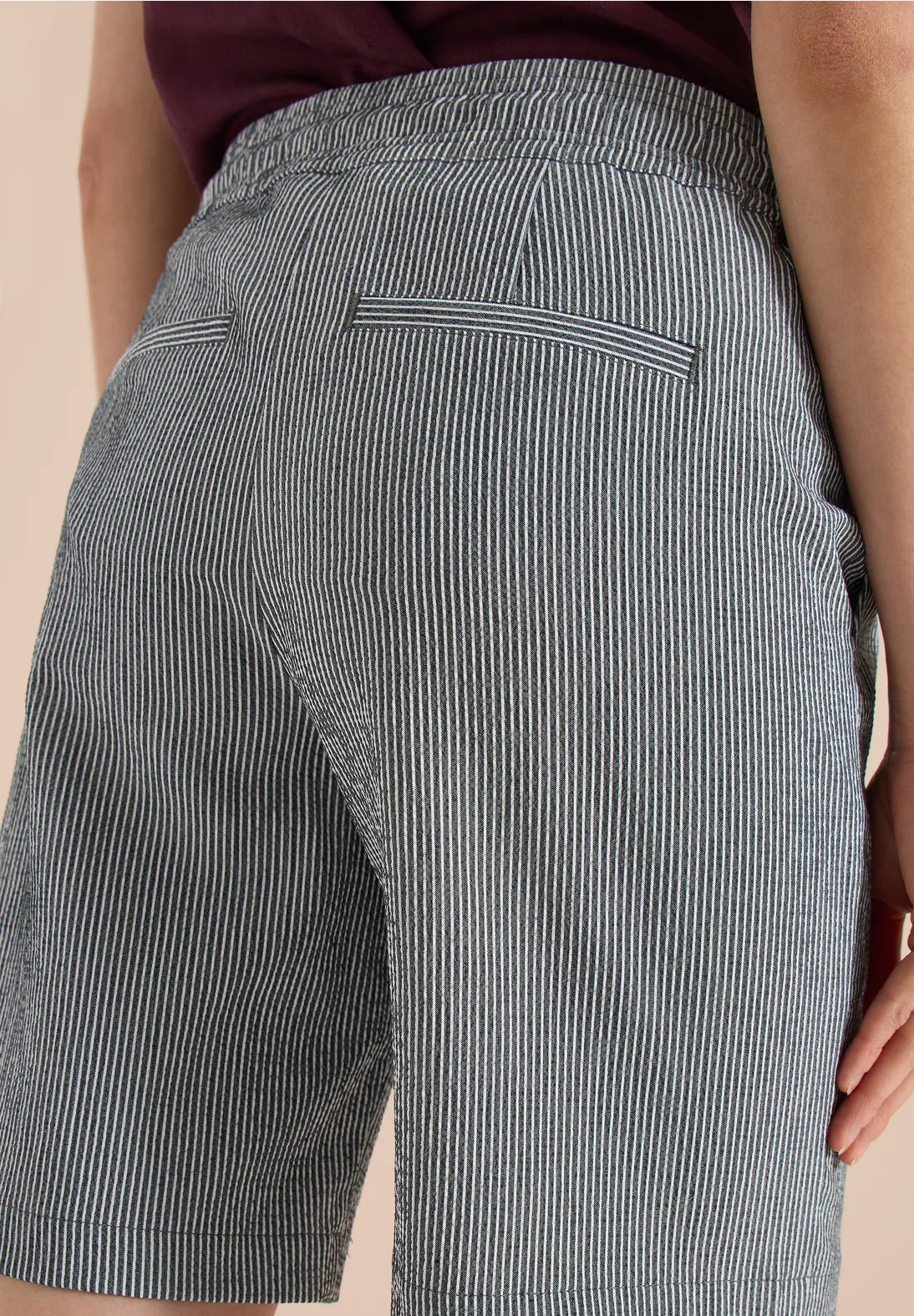 Cecil Seersucker Short Neele - Palm Breeze Green