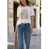 Shirt met Frontprint - White