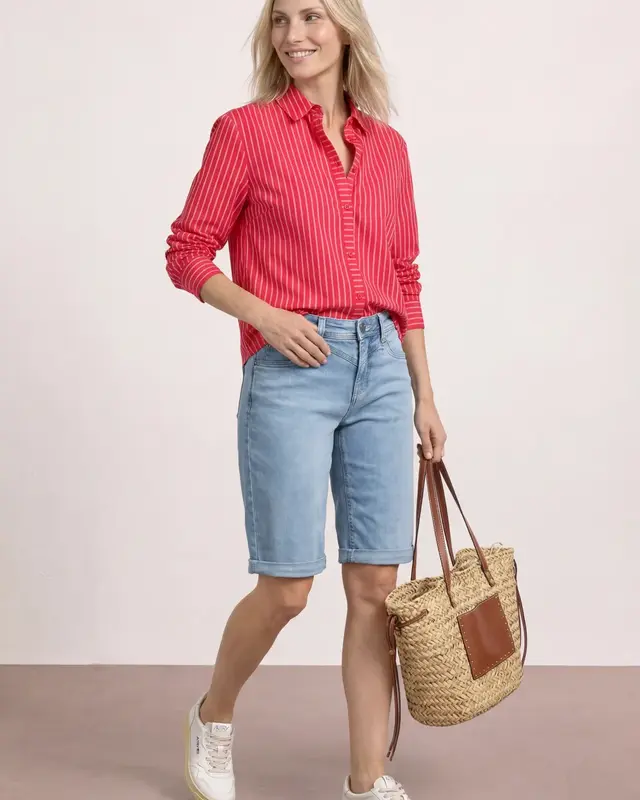 Street One Denim Bermuda Jane - Light Blue Authentic Wash