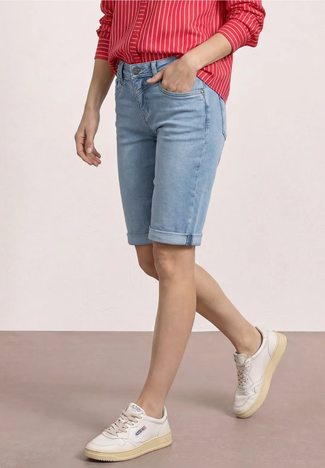 Street One Denim Bermuda Jane - Light Blue Authentic Wash