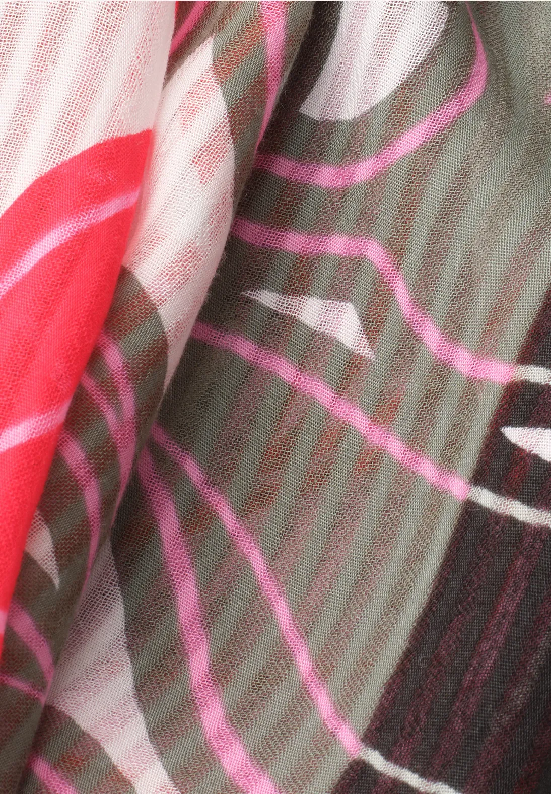 Street One Sjaal met Bloemenprint - Multicolor