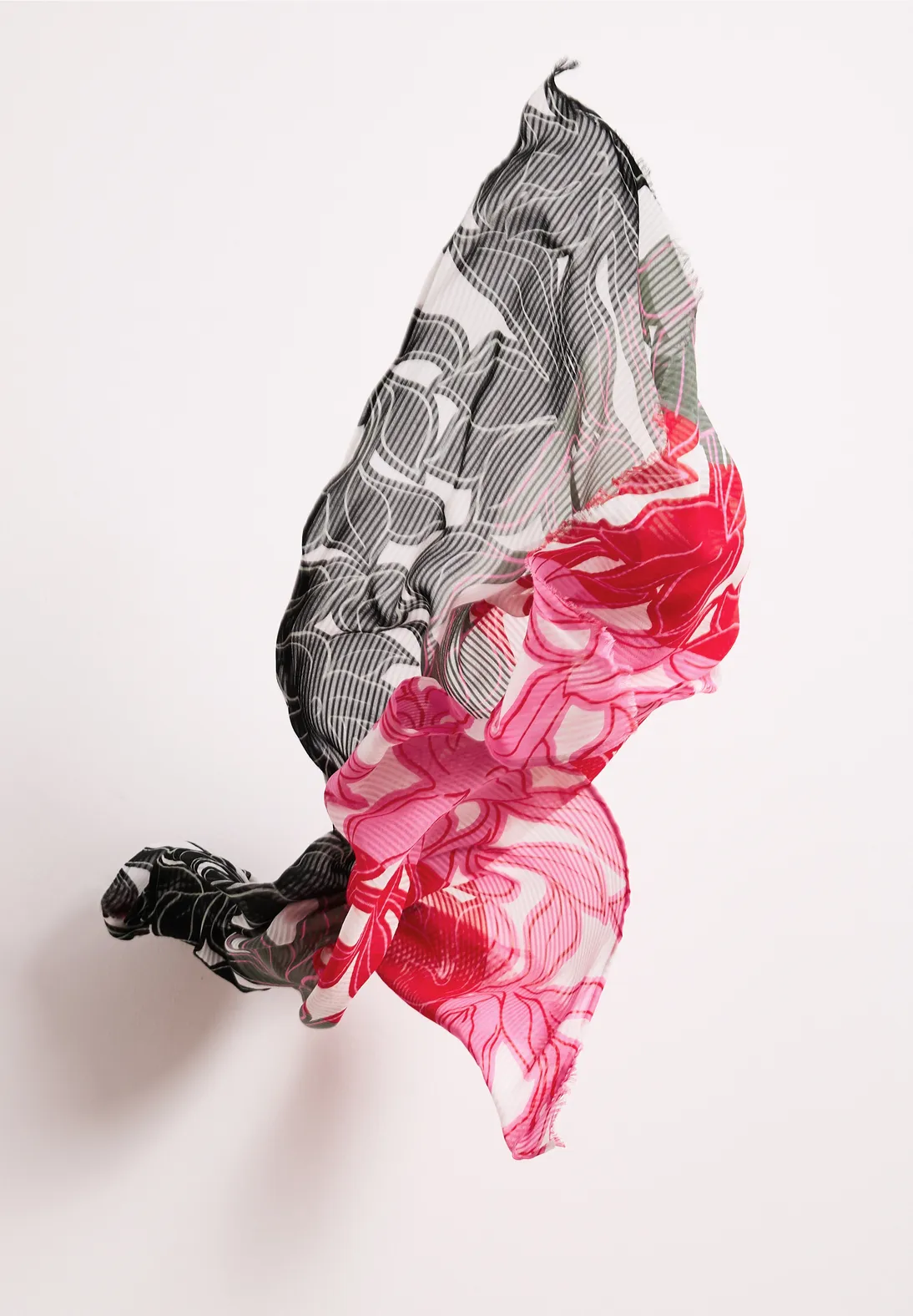 Street One Scarf with Flower Print - Multicolor