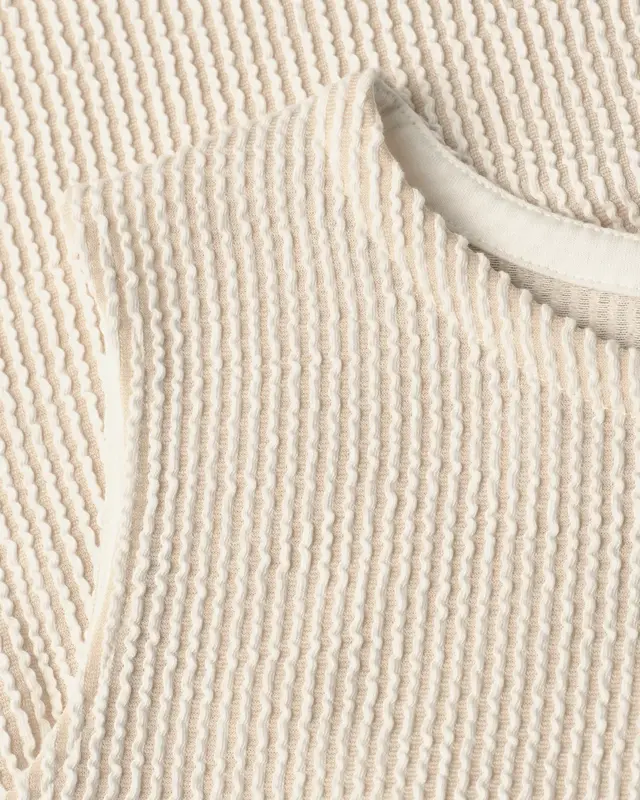 Street One Top Structured Stripes - Clay Sand