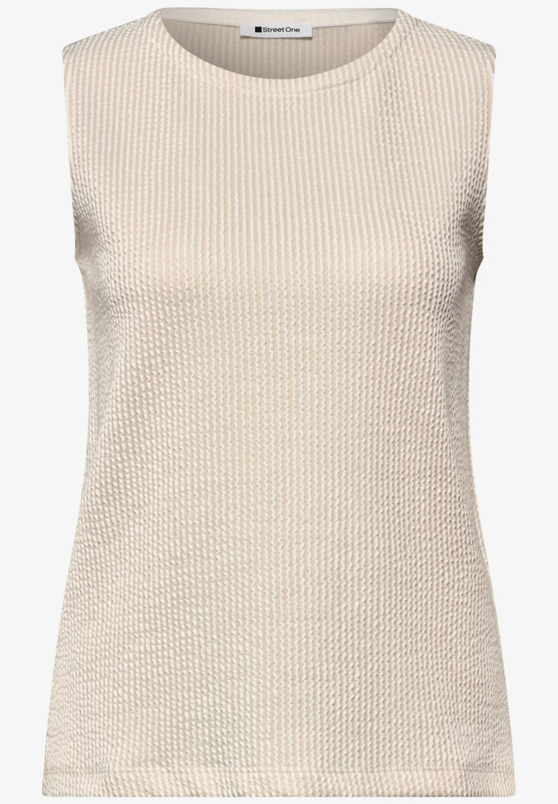Street One Top Structured Stripes - Clay Sand