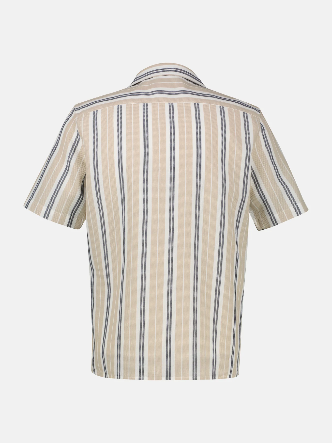 Lerros Streifen Hemd - Gravel Beige