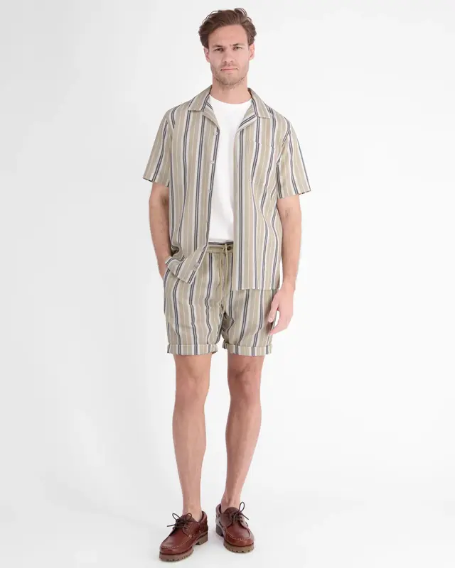 Lerros Striped Shirt - Gravel Beige
