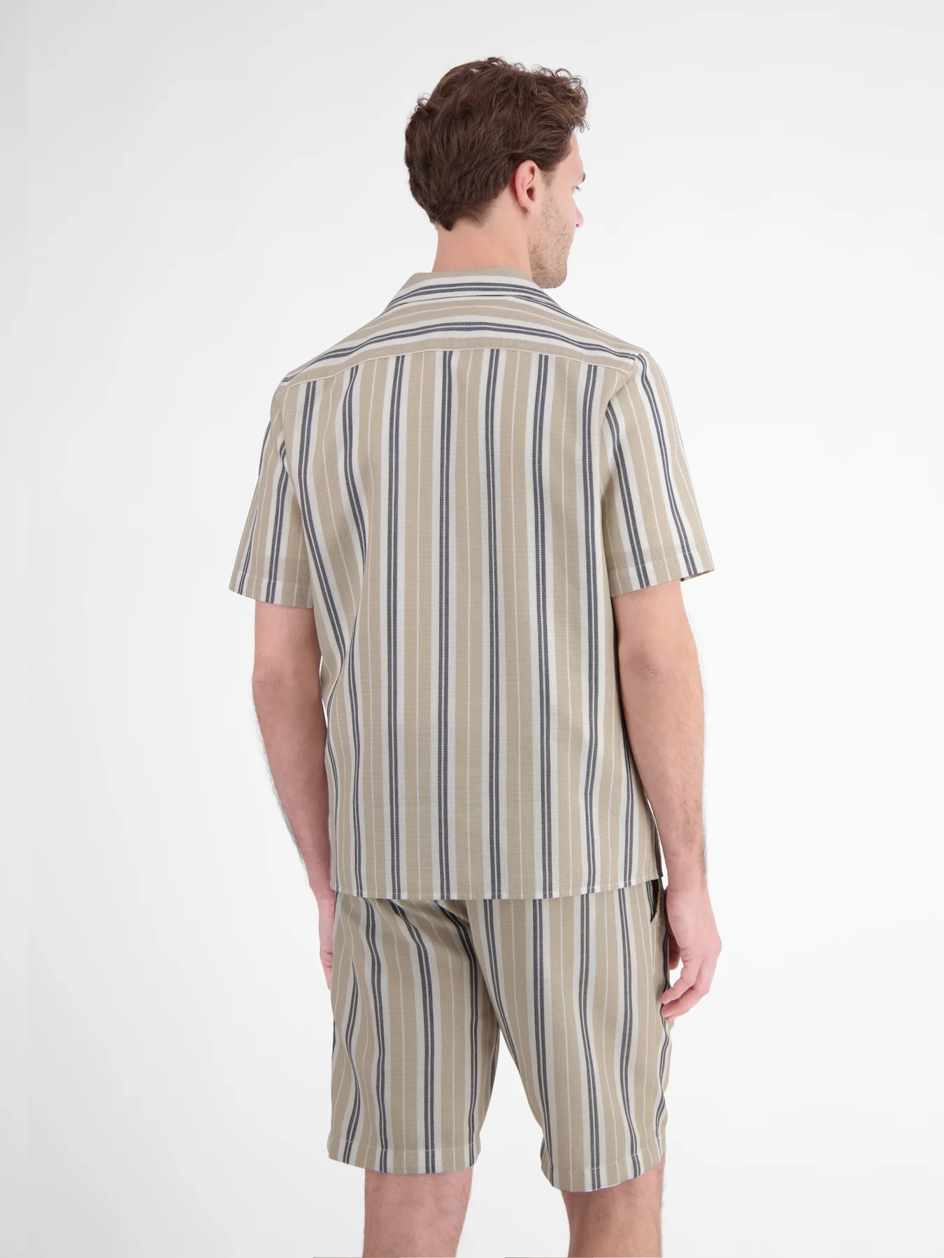 Lerros Striped Shirt - Gravel Beige