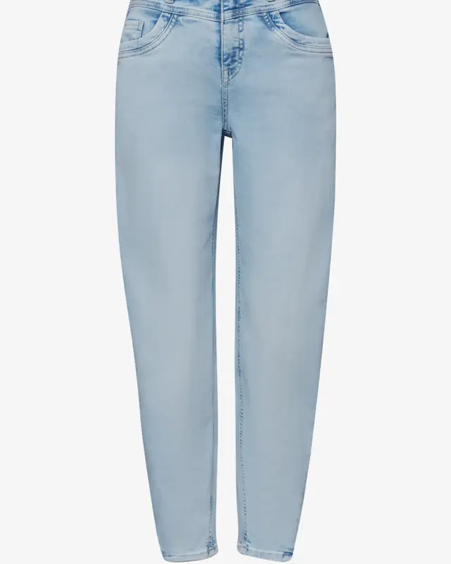 Street One Studio Barrel Leg Jeans - Ultra Bleach Wash