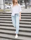 Street One Studio Barrel Leg Jeans - Ultra Bleach Wash