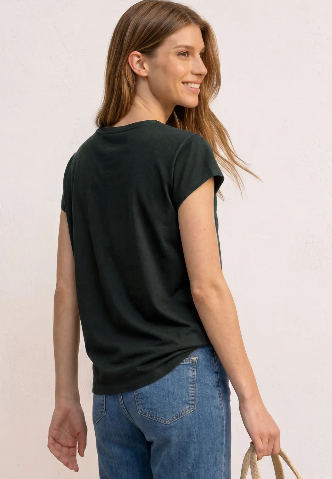 Street One Shirt with Structuremix - Deep Bound Green