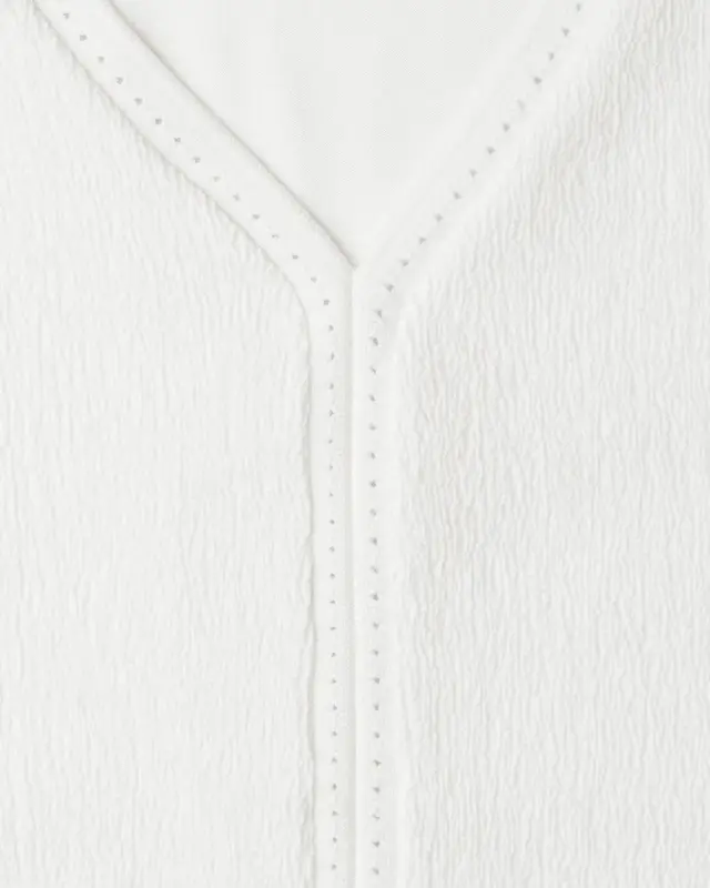 Street One Shirt mit Strukturmix - Off White