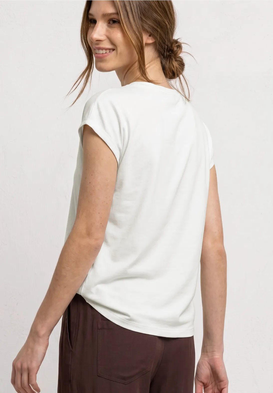 Street One Shirt with Structuremix - Off White