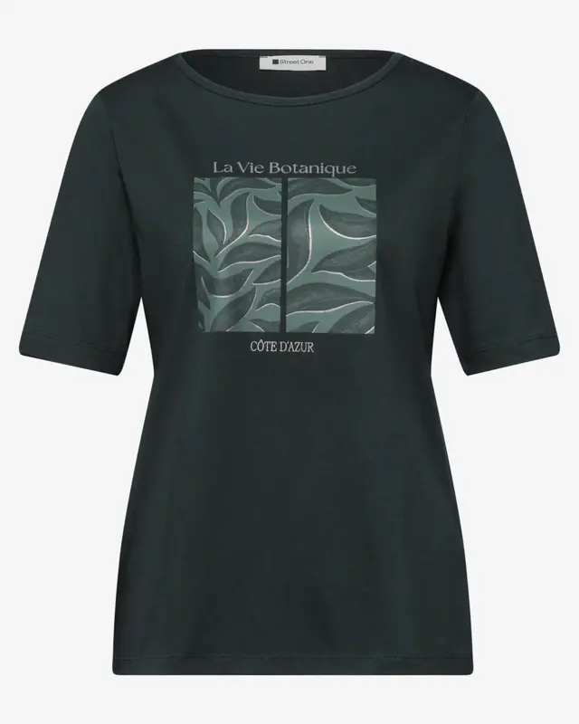Street One Shirt mit Artwork - Deep Bound Green