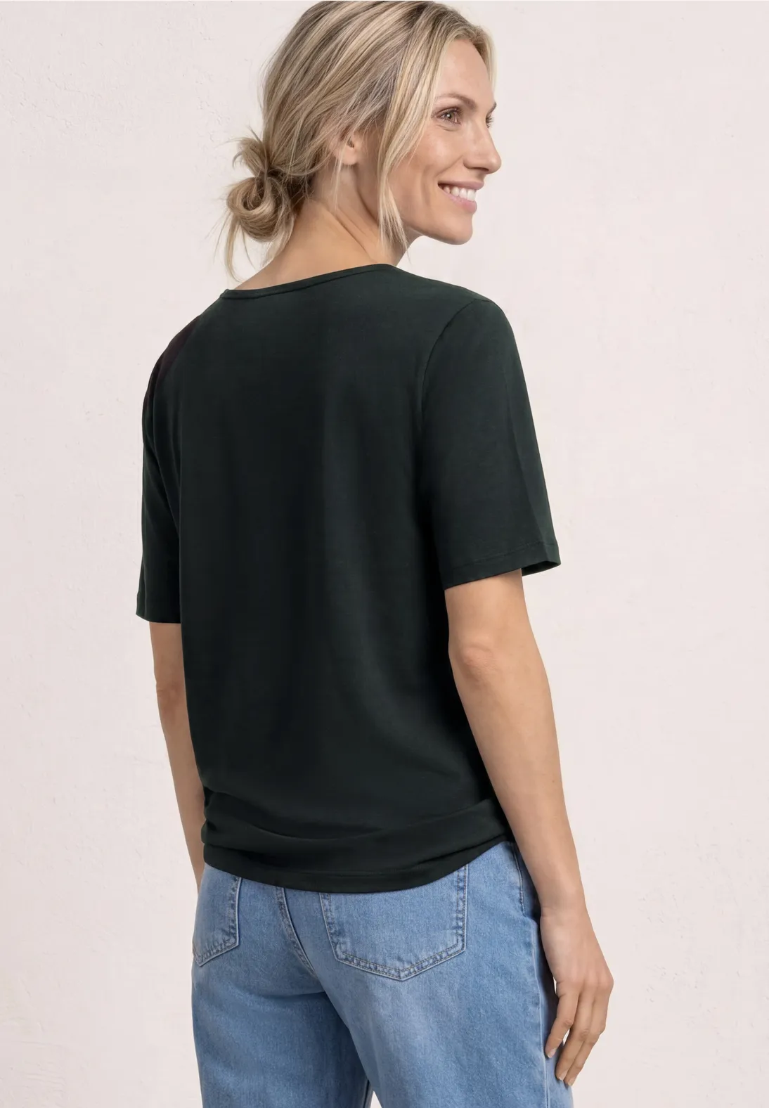 Street One Shirt mit Artwork - Deep Bound Green