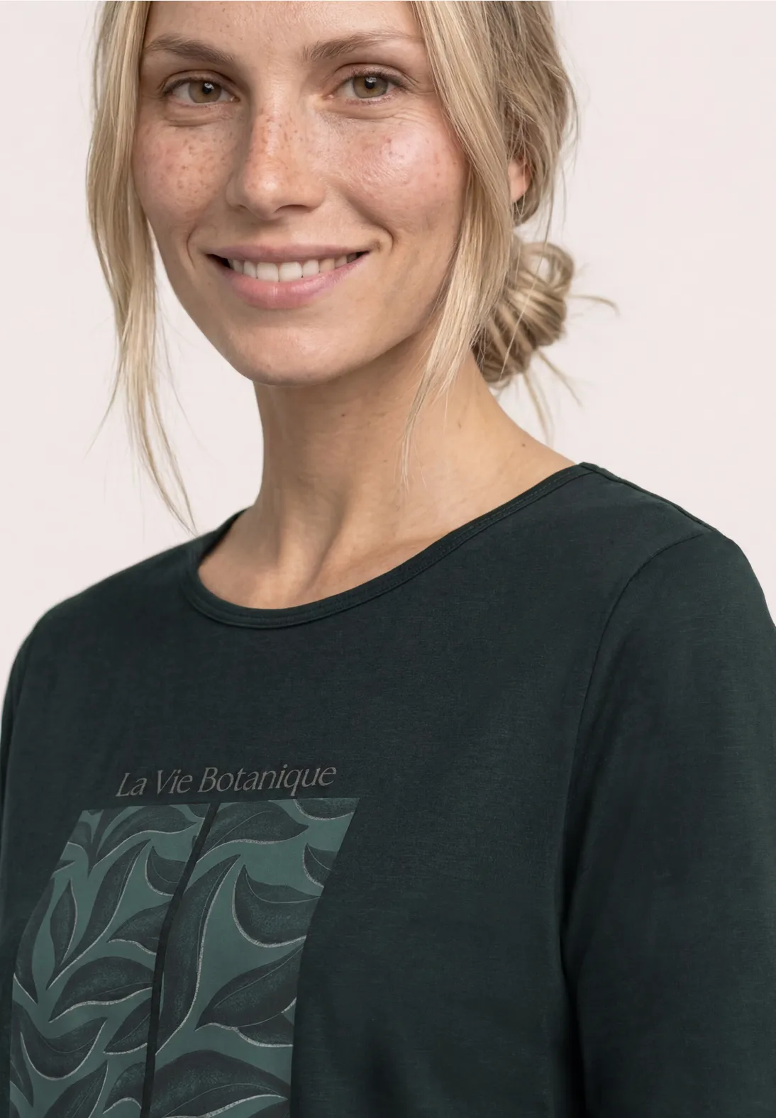Street One Shirt mit Artwork - Deep Bound Green