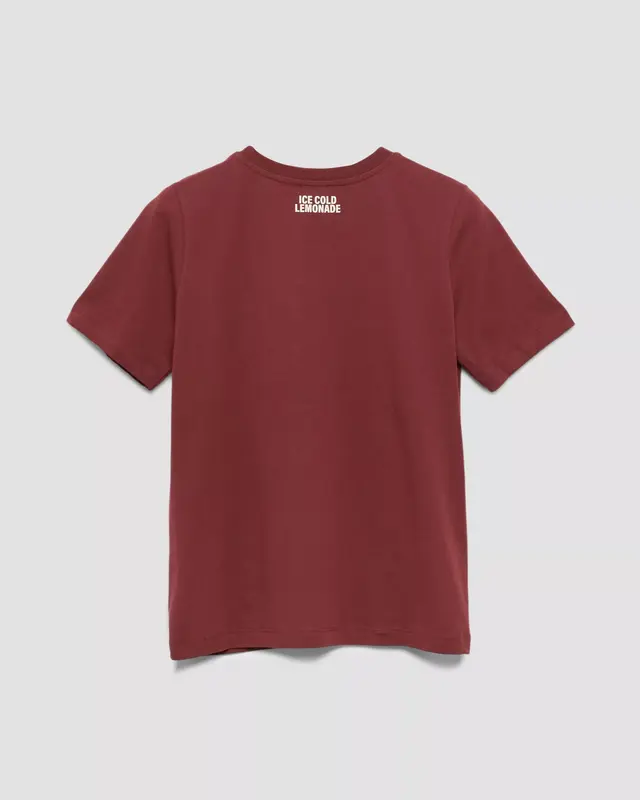 S. Oliver T-Shirt mit Print - Bordeaux