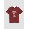 T-Shirt met Print - Bordeaux