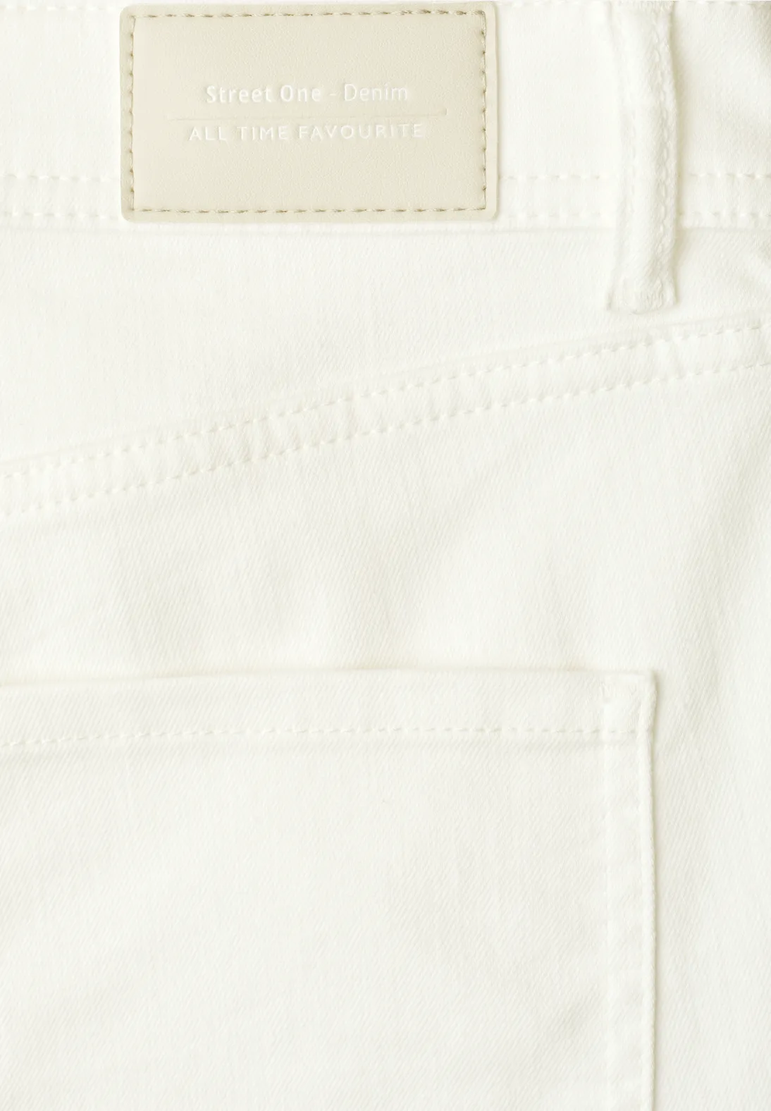 Street One Wide Leg Jeans Emee - Off White Washed