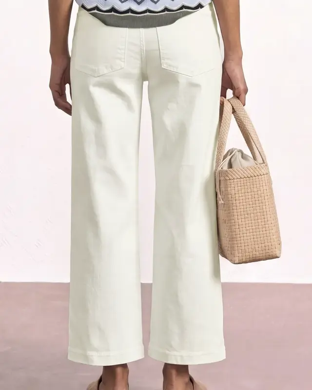 Street One Wide Leg Jeans Emee - Off White Washed