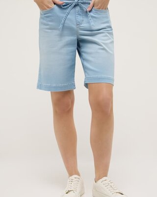 Angels Jeanswear Short Lia City - Bleached Blue Used