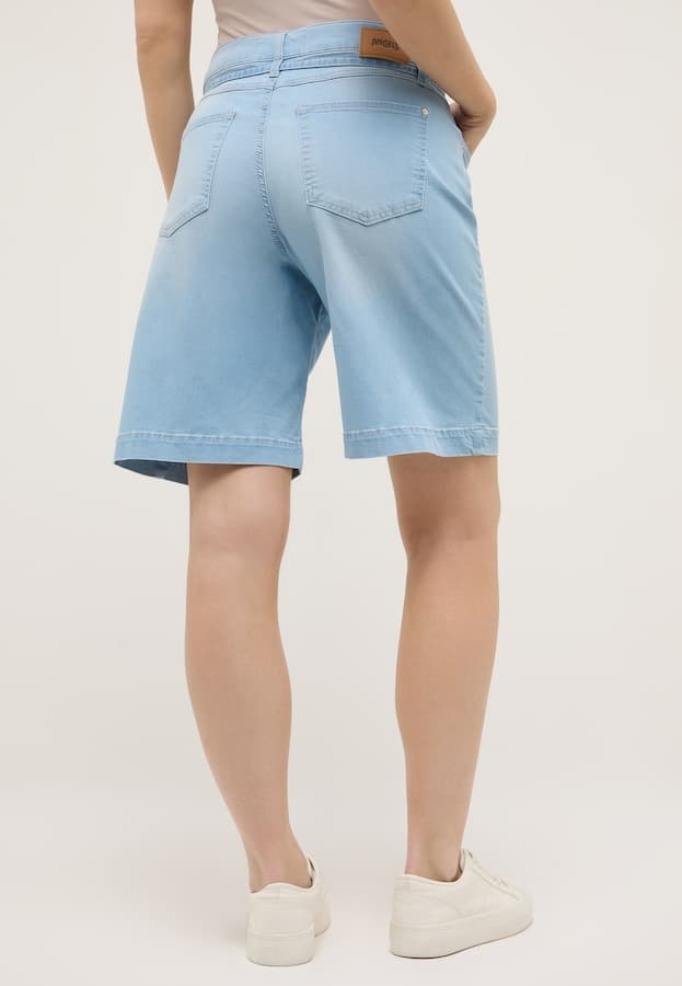 Angels Jeanswear Short Lia City - Bleached Blue Used