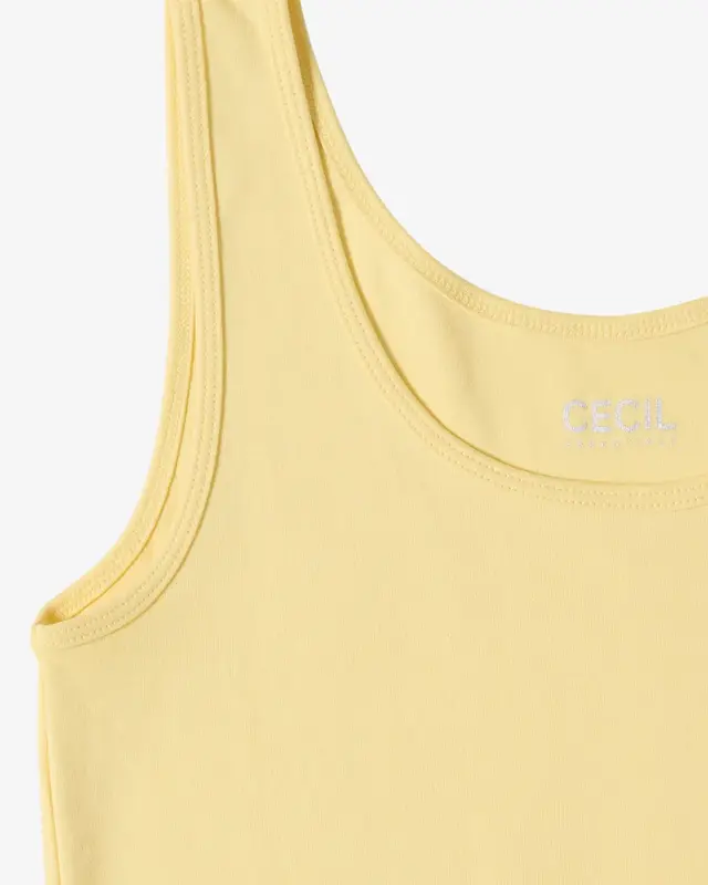 Cecil Basic Top Linda - Buttermilk Yellow
