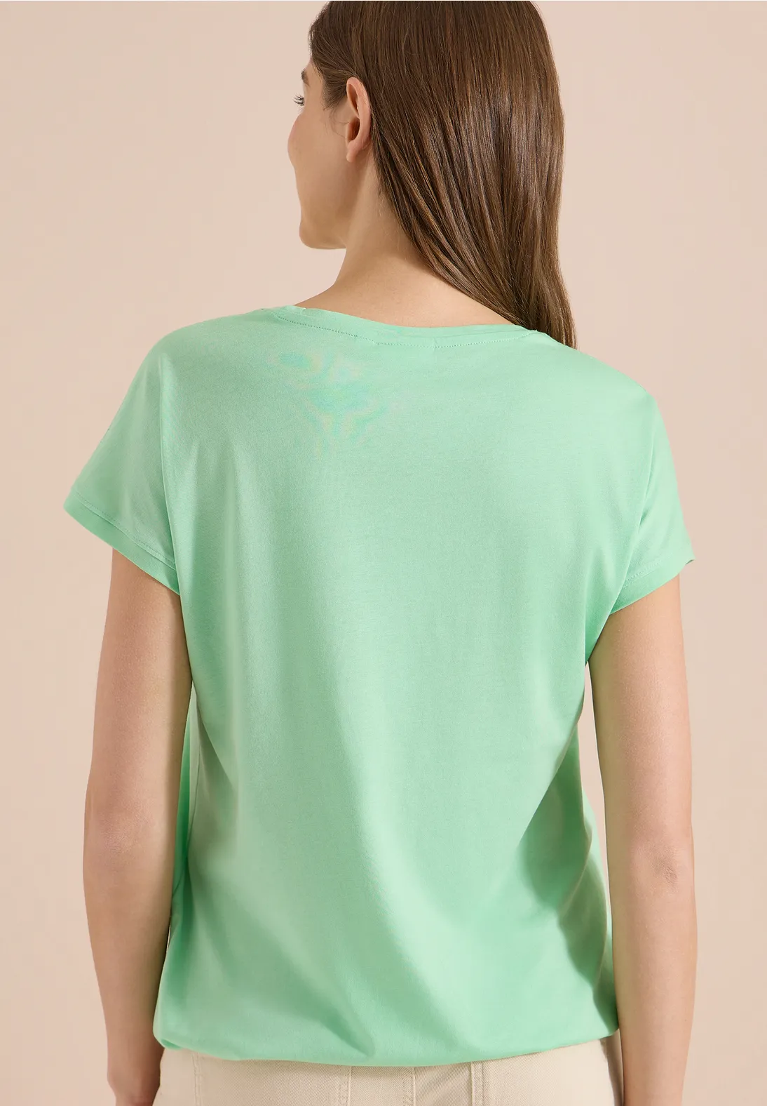Cecil V-hals Shirt - Juicy Lime